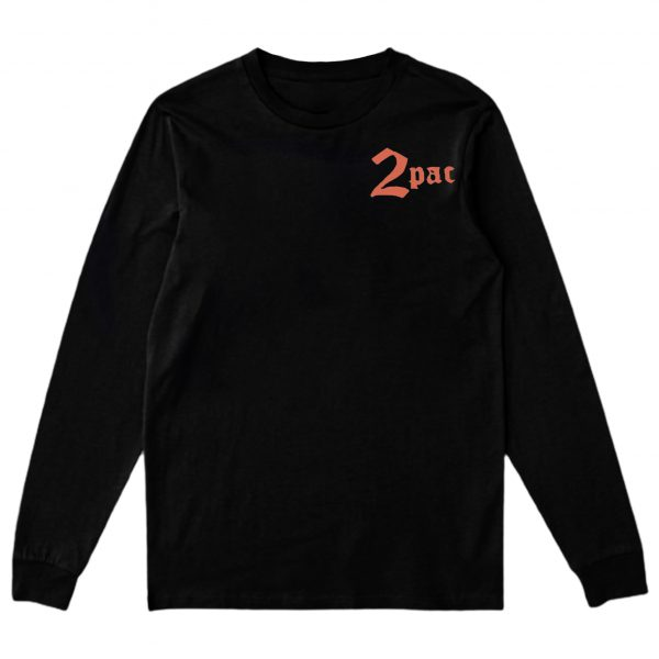 Vlone x Tupac Cross Long Sleeve – Black - VLONE